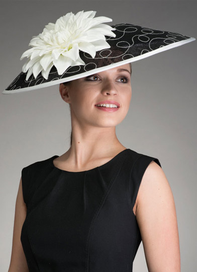 Wedding hat large flower