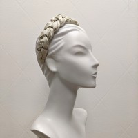 Champagne bridal headband