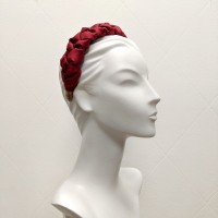 burgundy headband