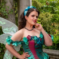 turquoise fairy with plaited headband