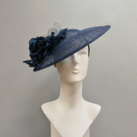 French navy Blue perching hat
